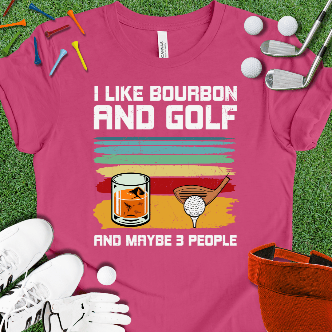 I Like Bourbon and Golf T-Shirt