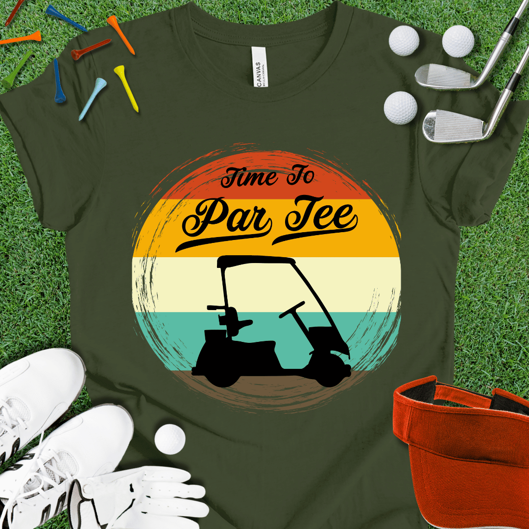 Time To Par Tee Golf Cart T-Shirt