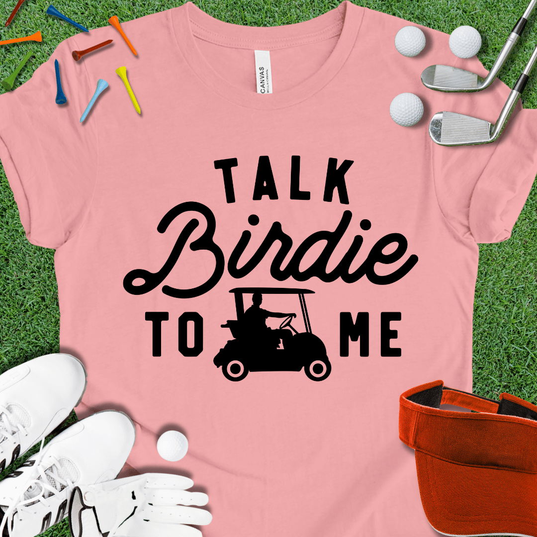 Talk Birdie To Me Blk T-Shirt