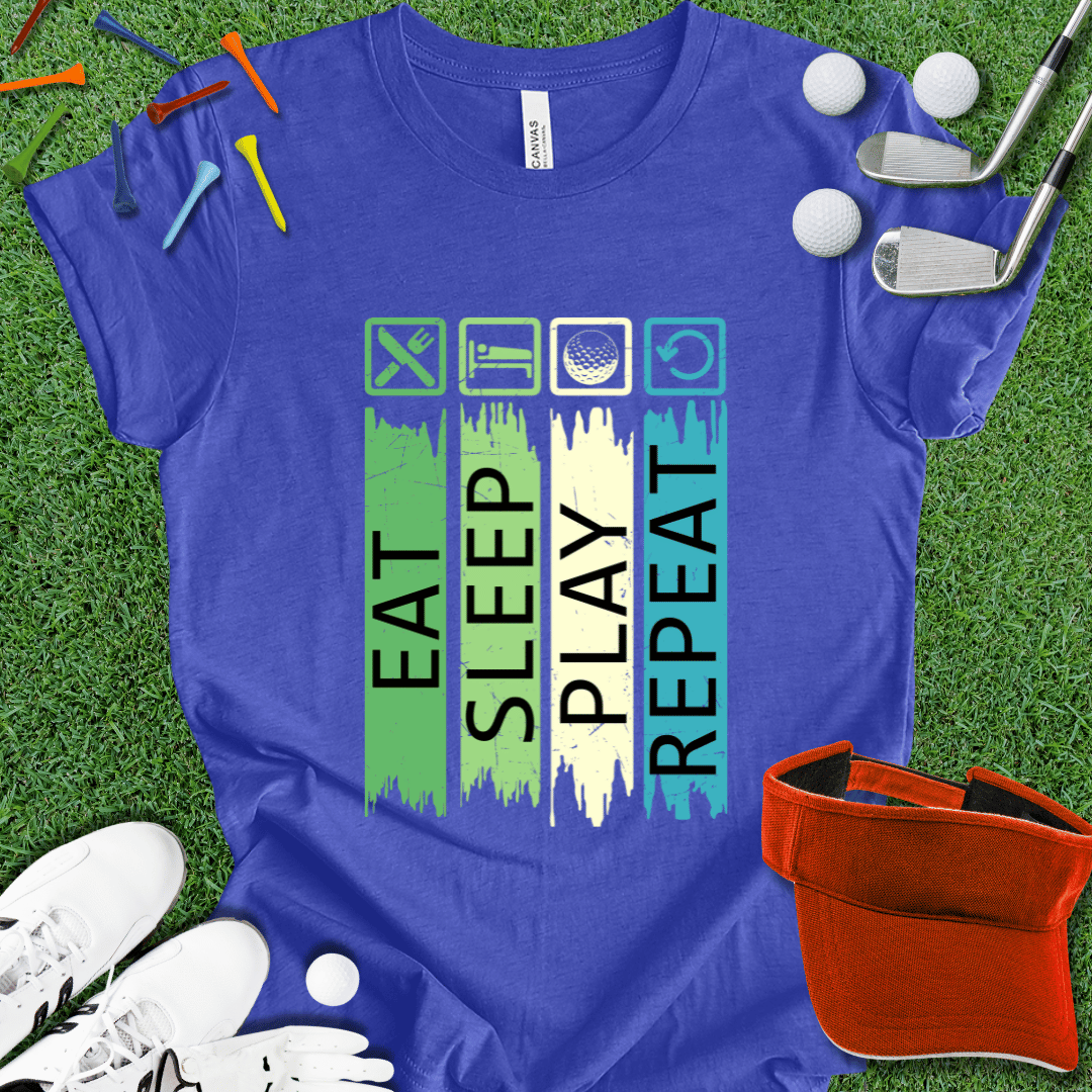 Eat Sleep Golf Repeat T-Shirt