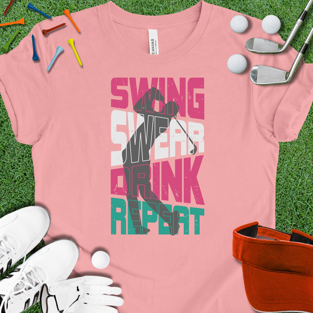 Swing Swear Drink Repeat T-Shirt