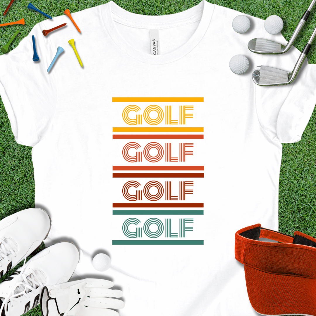 Retro Style 8-Bit Golf T-Shirt