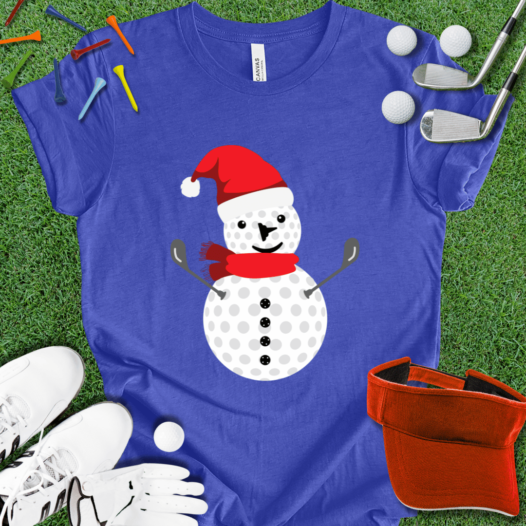 Golf Ball Snowman T-Shirt