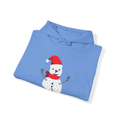 Golf Ball Snowman Hooded Sweatshirt Hoodie