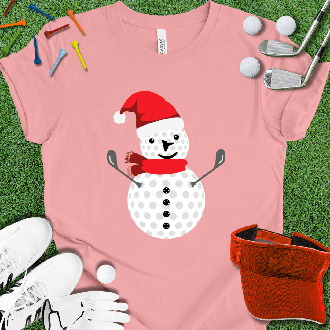 Golf Ball Snowman T-Shirt