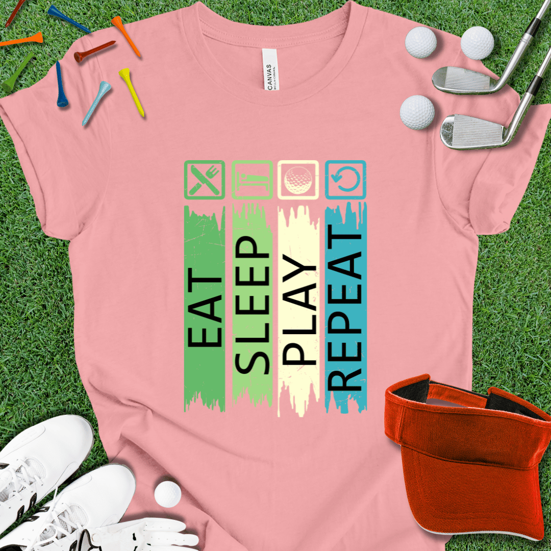 Eat Sleep Golf Repeat T-Shirt