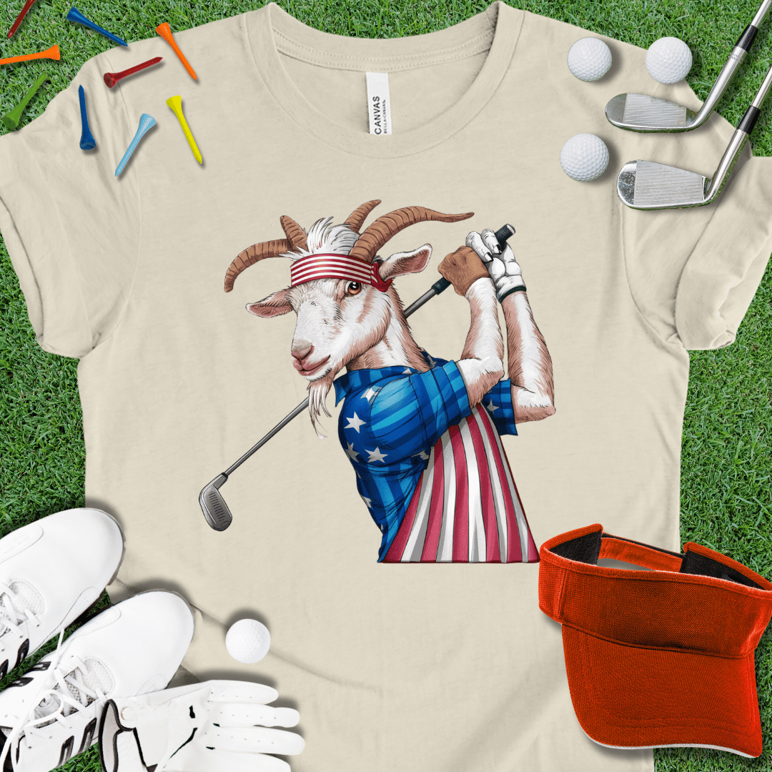 Golfing GOAT America Graphic T-Shirt