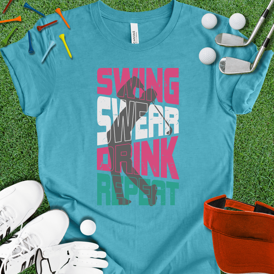 Swing Swear Drink Repeat T-Shirt