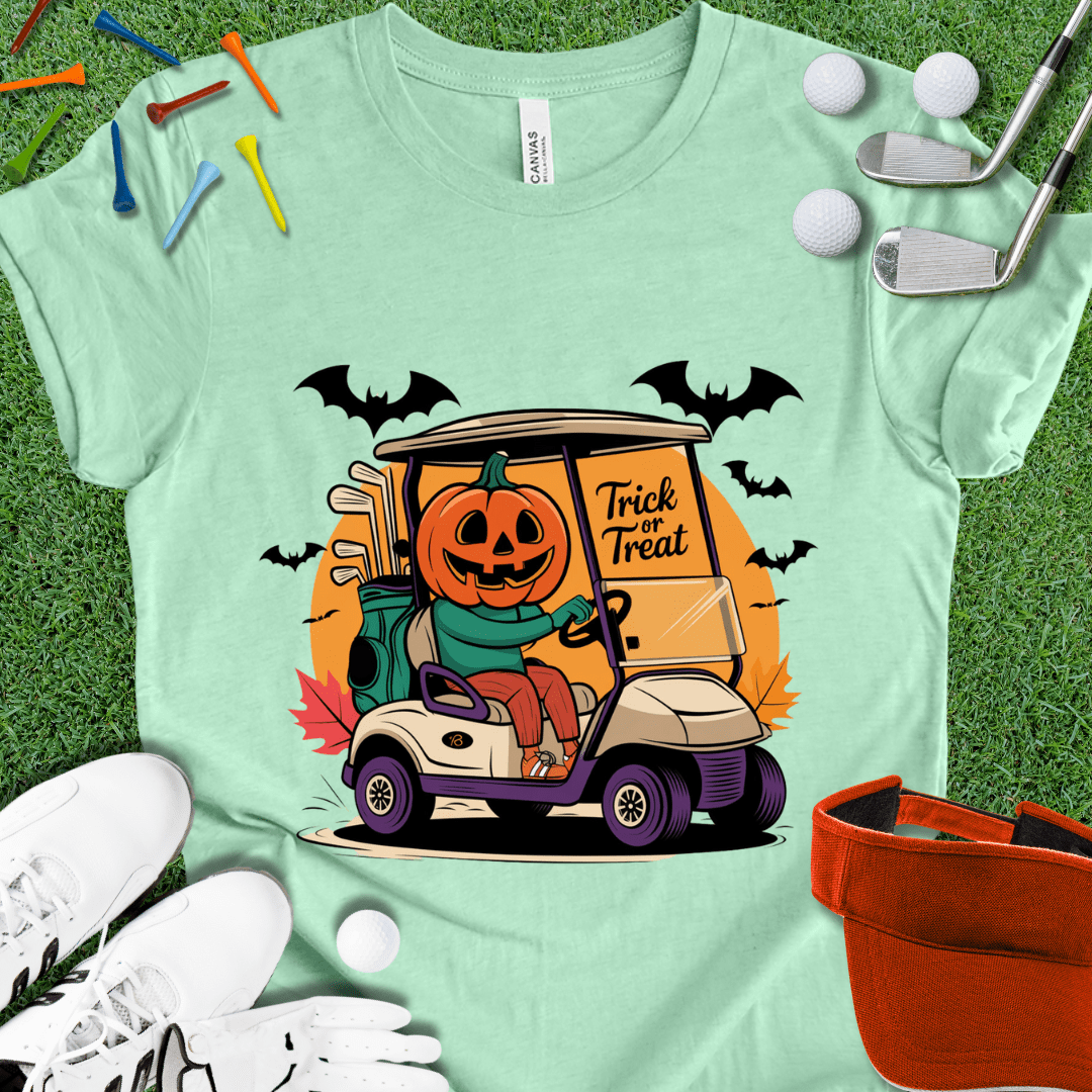 Jack-O-Lantern Golf Cart T-Shirt