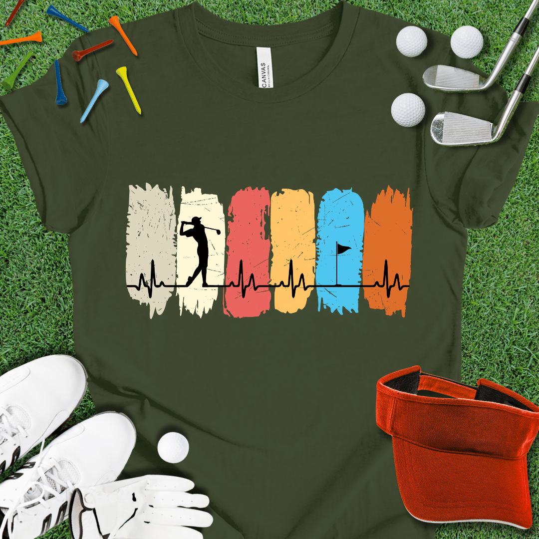 Golf Heartbeat T-Shirt