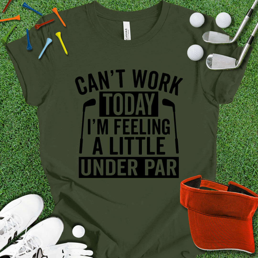 Can't Work Today Black T-Shirt