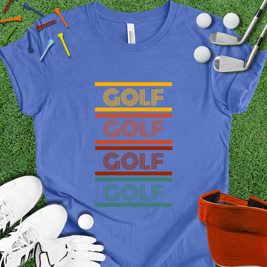 Retro Style 8-Bit Golf T-Shirt