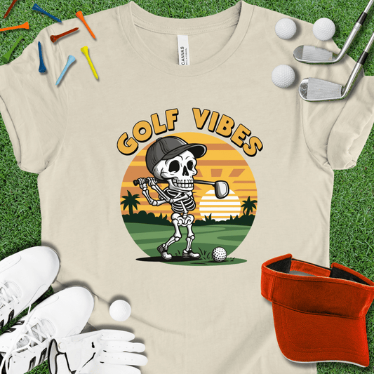 Golf Vibes Skeleton Graphic T-Shirt