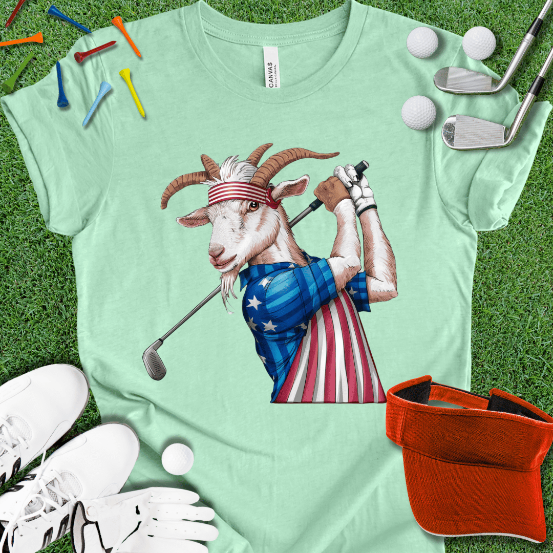 Golfing GOAT America Graphic T-Shirt