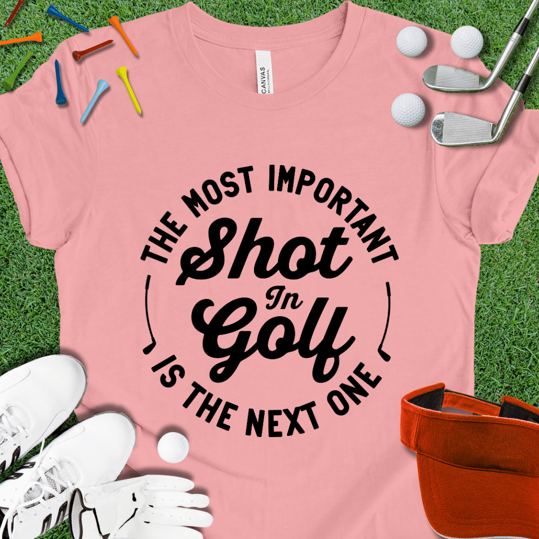 Most Important Shot In Golf Black T-Shirt