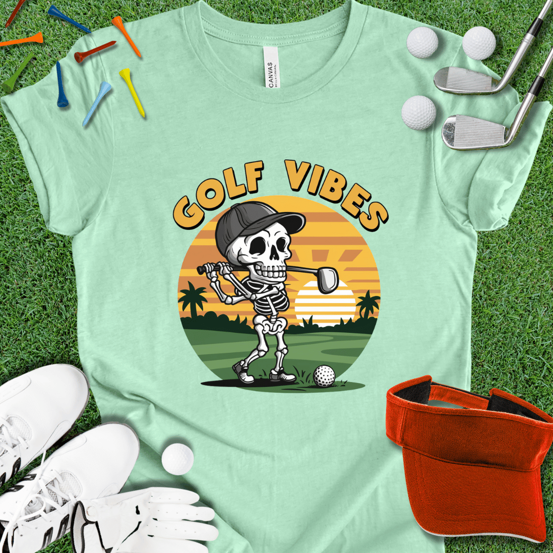 Golf Vibes Skeleton Graphic T-Shirt