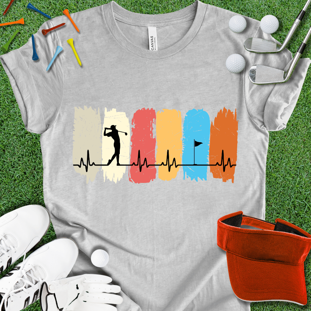 Golf Heartbeat T-Shirt