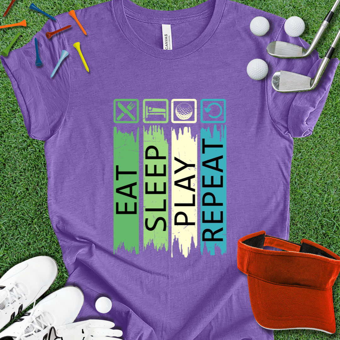 Eat Sleep Golf Repeat T-Shirt