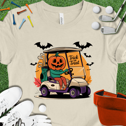 Jack-O-Lantern Golf Cart T-Shirt