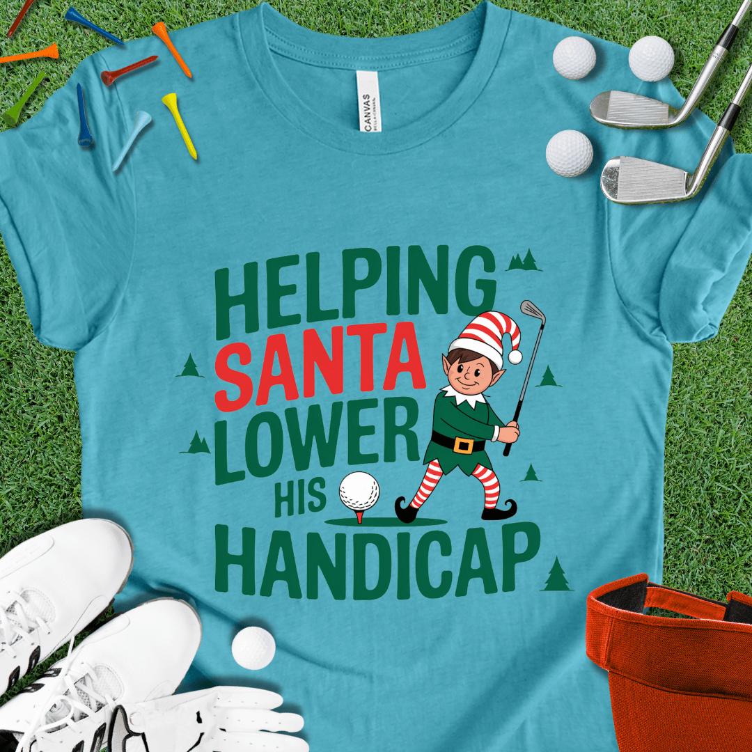 Helping Santa Lower His Handicap T-Shirt