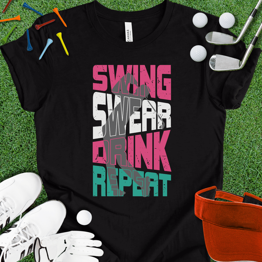 Swing Swear Drink Repeat T-Shirt