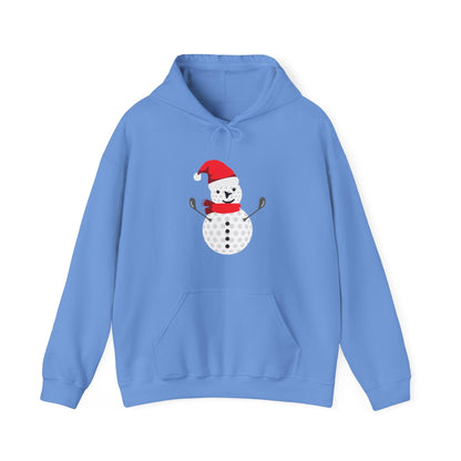 Golf Ball Snowman Hooded Sweatshirt Hoodie