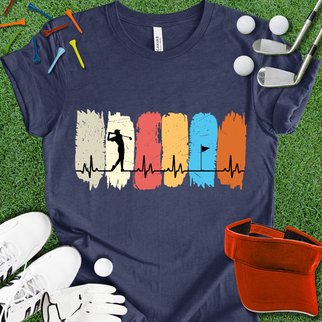 Golf Heartbeat T-Shirt