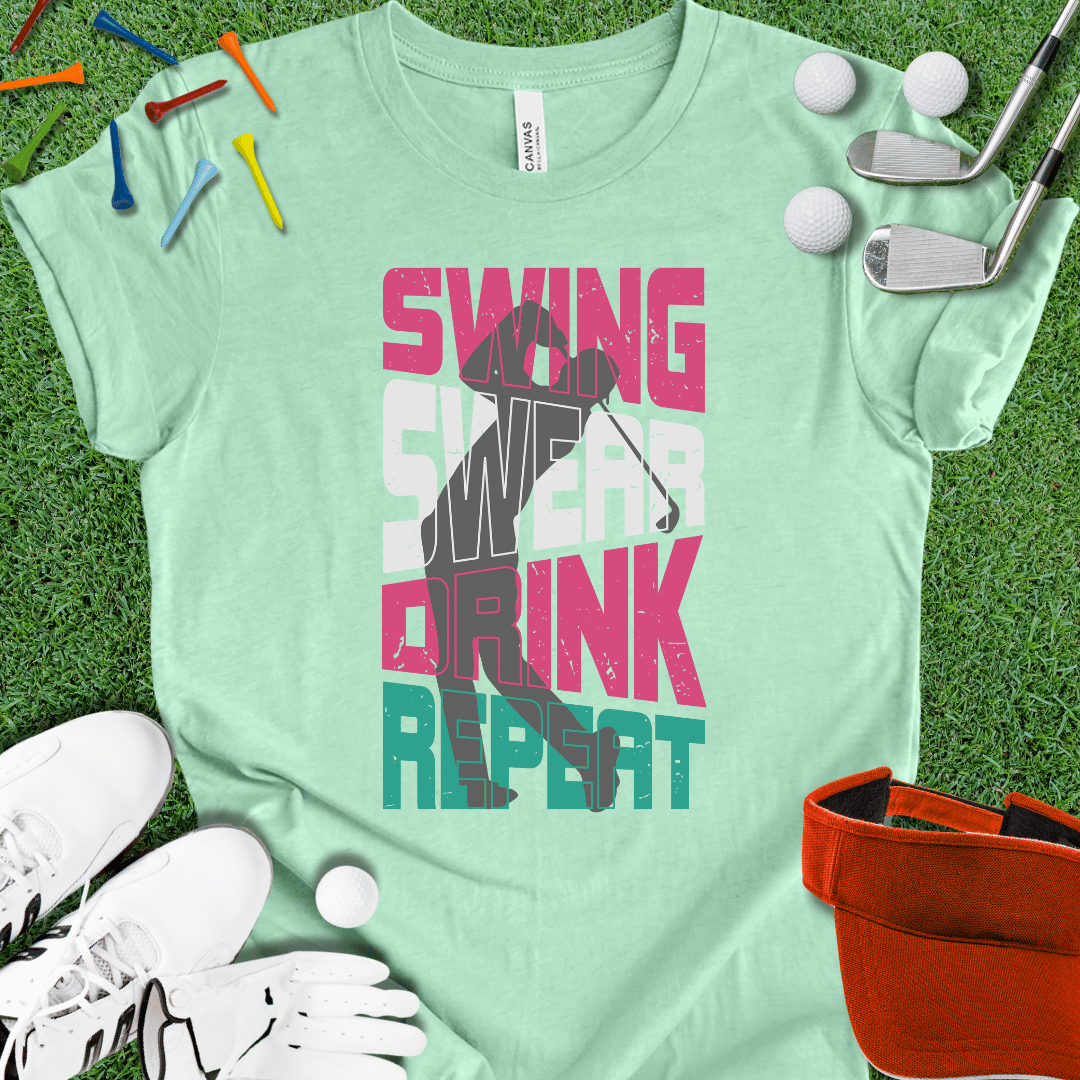 Swing Swear Drink Repeat T-Shirt