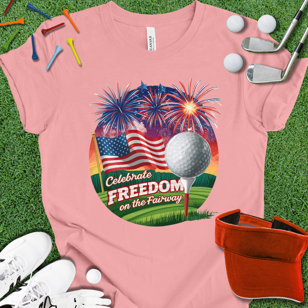 Celebrate Freedom On The Fairway 2 Golf Graphic T-Shirt