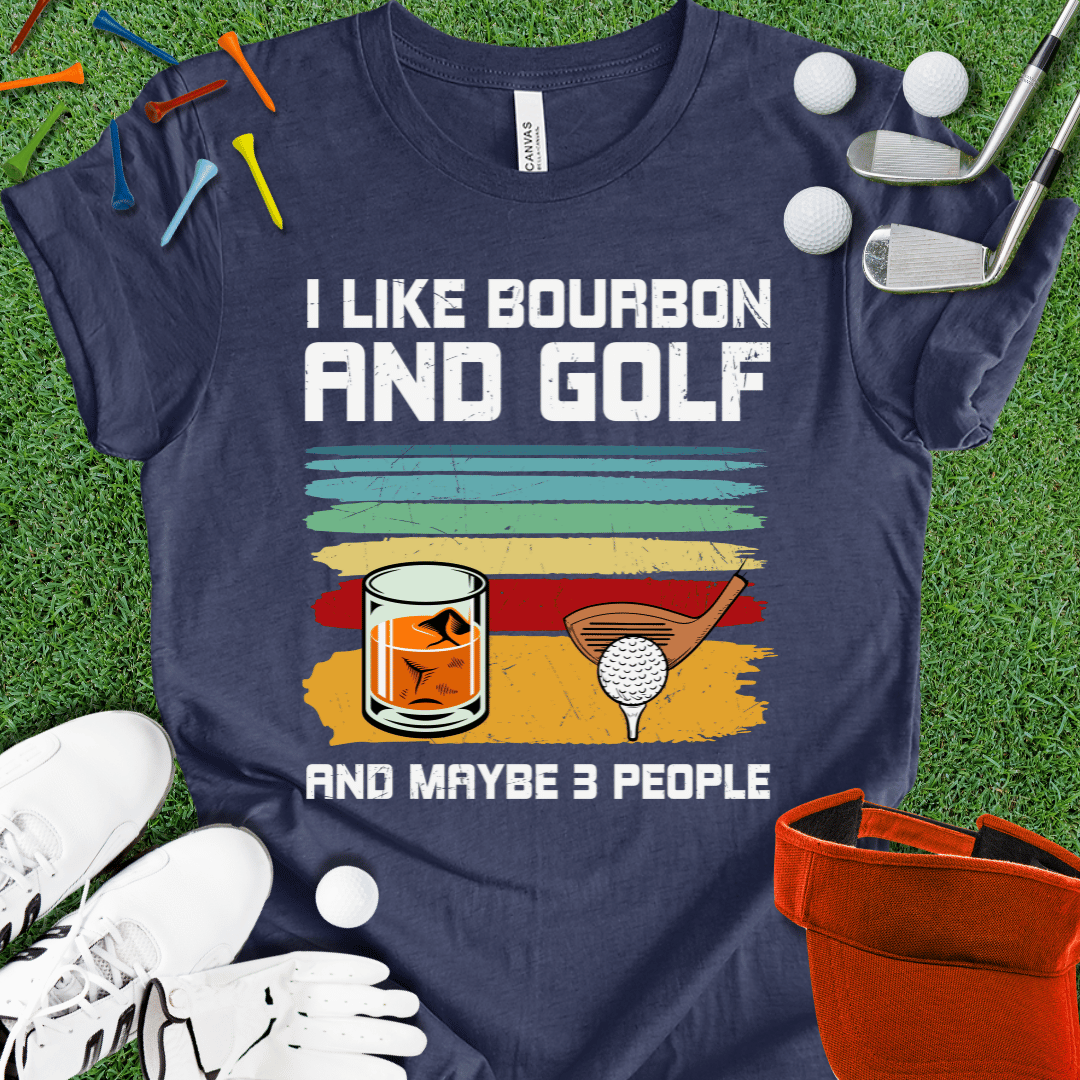 I Like Bourbon and Golf T-Shirt