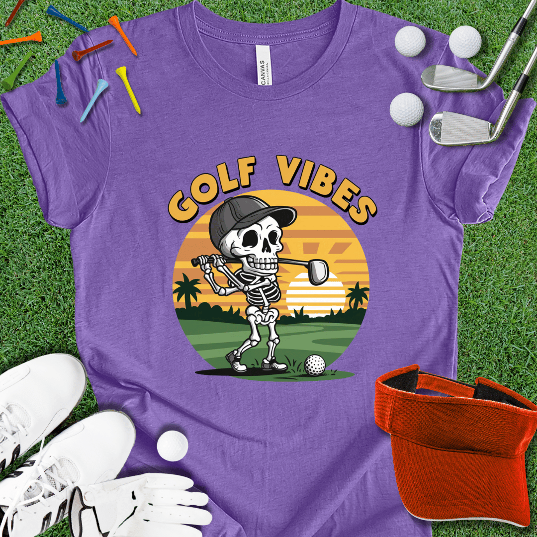 Golf Vibes Skeleton Graphic T-Shirt