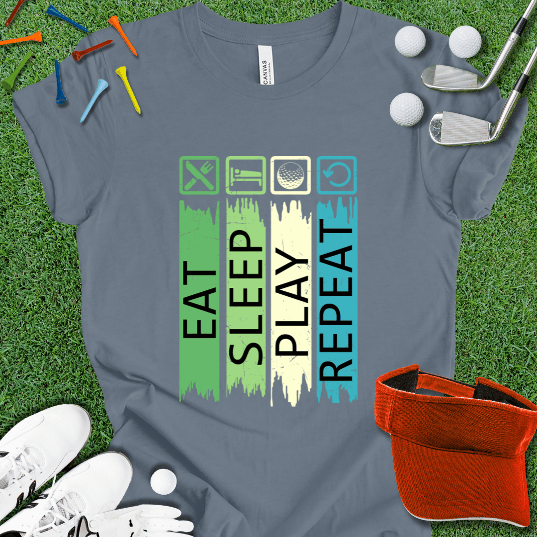 Eat Sleep Golf Repeat T-Shirt