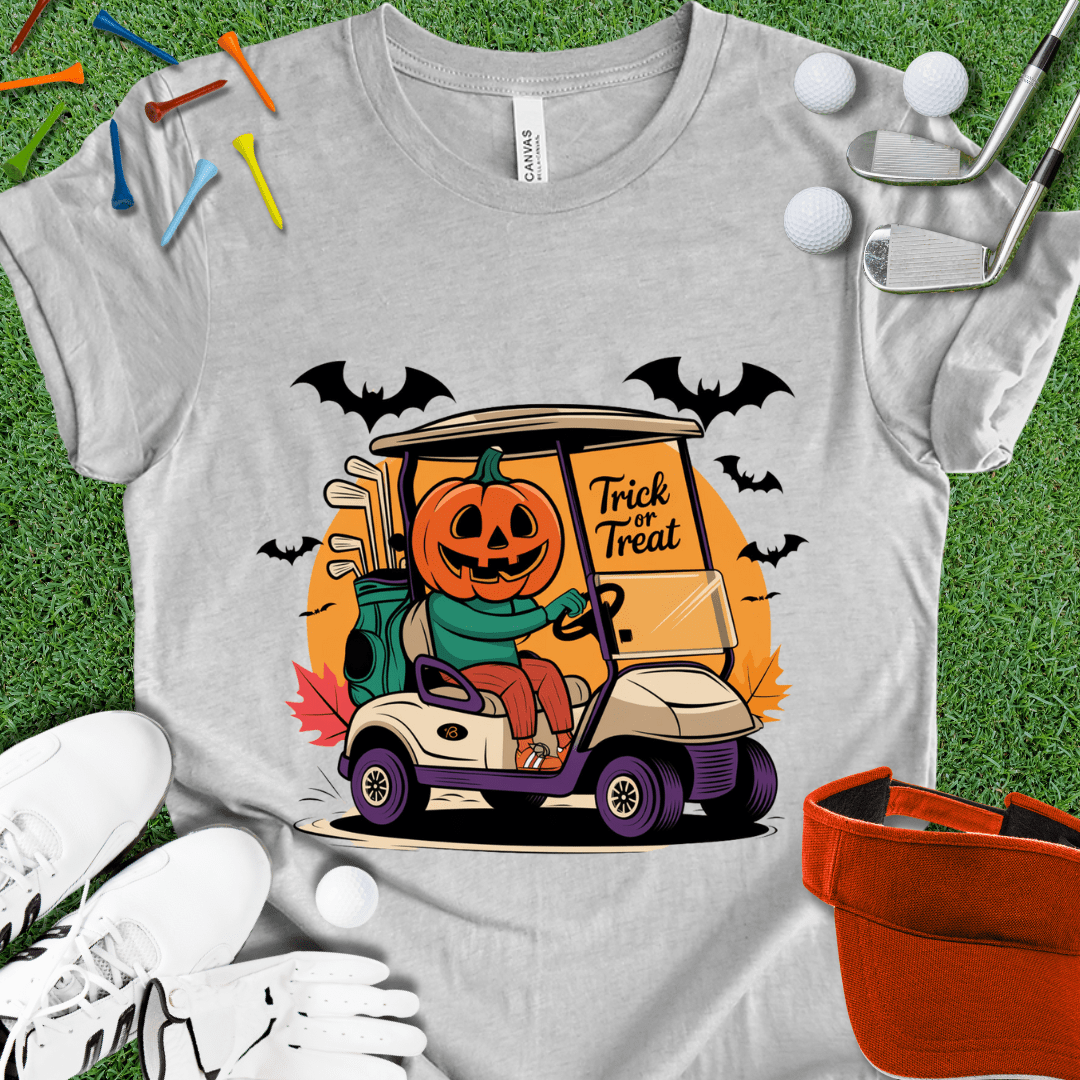 Jack-O-Lantern Golf Cart T-Shirt