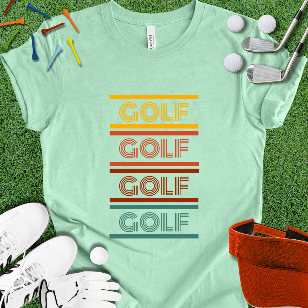 Retro Style 8-Bit Golf T-Shirt