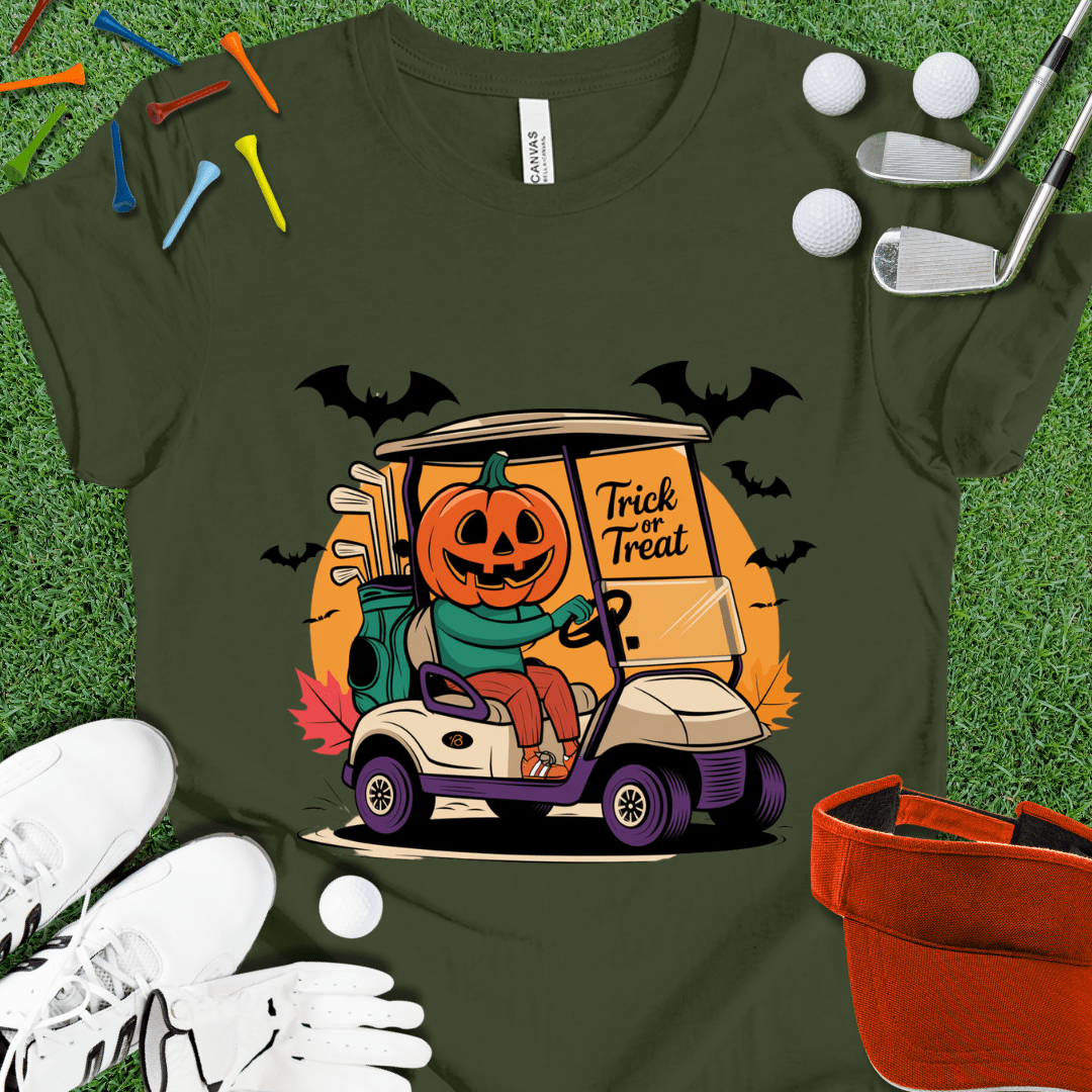 Jack-O-Lantern Golf Cart T-Shirt