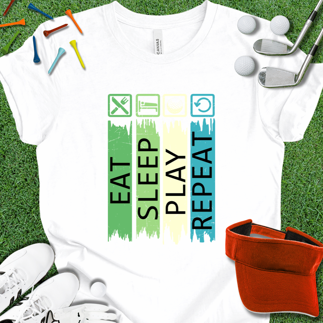 Eat Sleep Golf Repeat T-Shirt