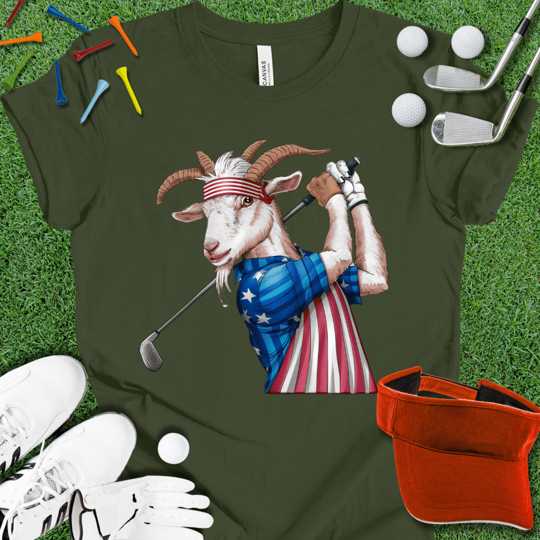 Golfing GOAT America Graphic T-Shirt