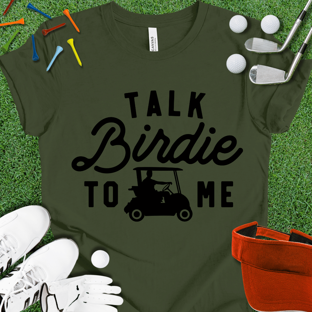 Talk Birdie To Me Blk T-Shirt