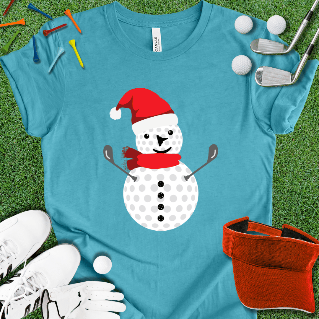 Golf Ball Snowman T-Shirt