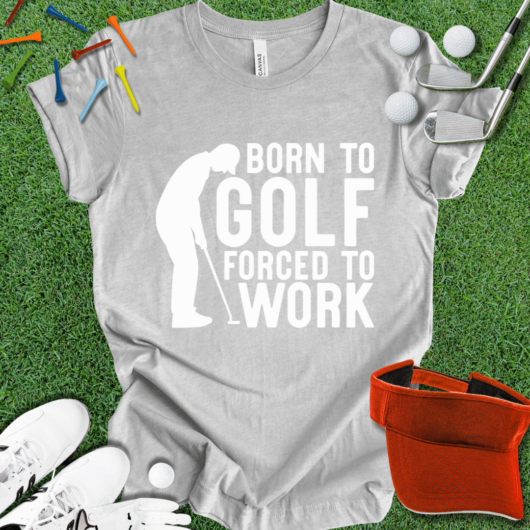 Born To Golf Wht T-Shirt