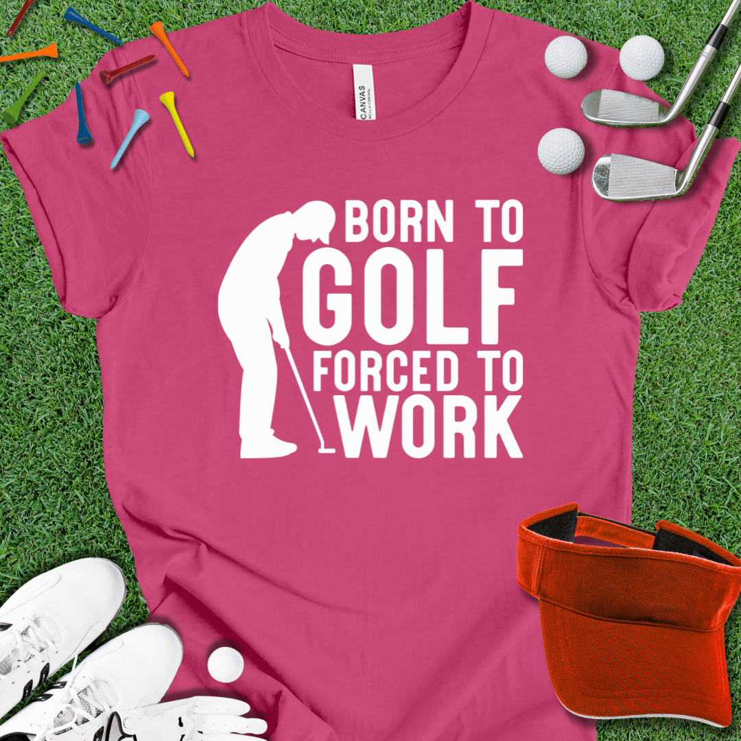 Born To Golf Wht T-Shirt