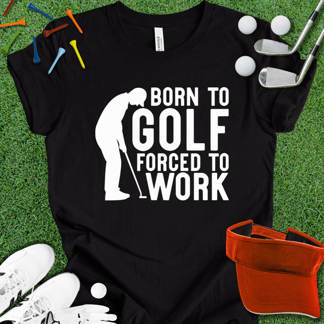 Born To Golf Wht T-Shirt