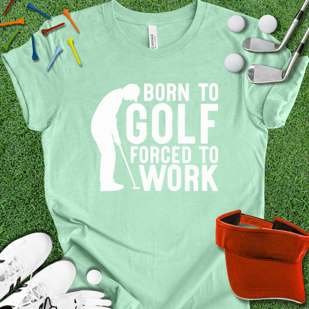 Born To Golf Wht T-Shirt