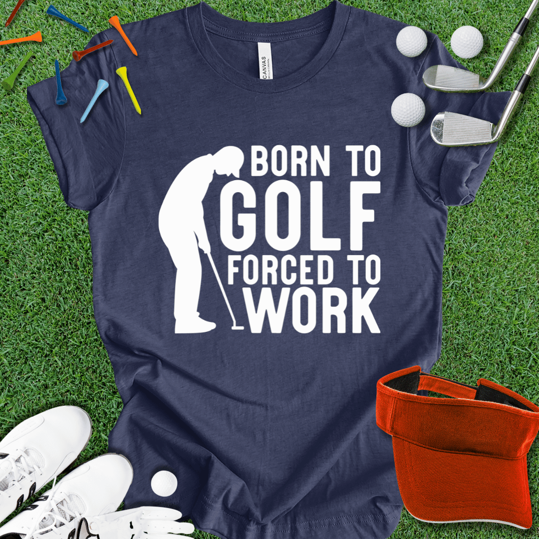 Born To Golf Wht T-Shirt