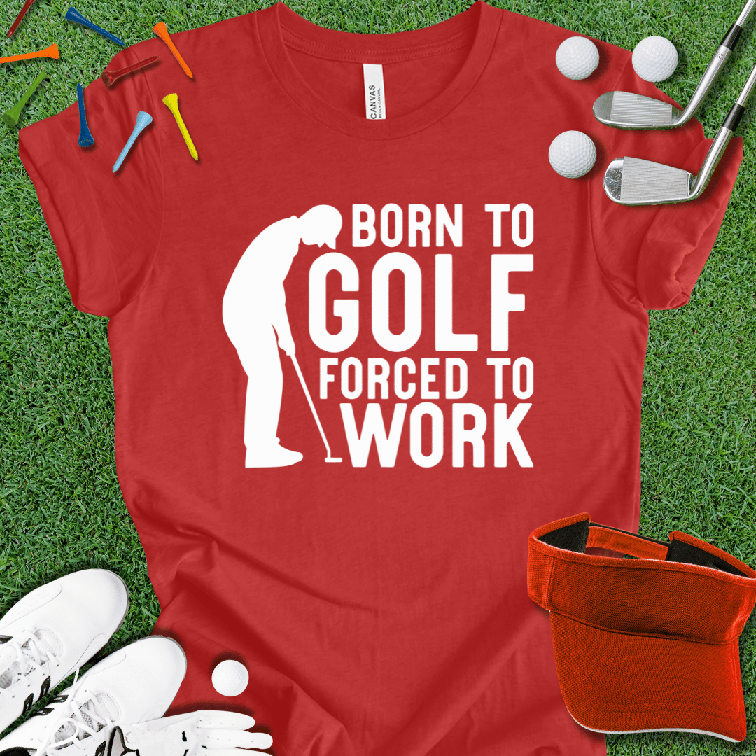 Born To Golf Wht T-Shirt