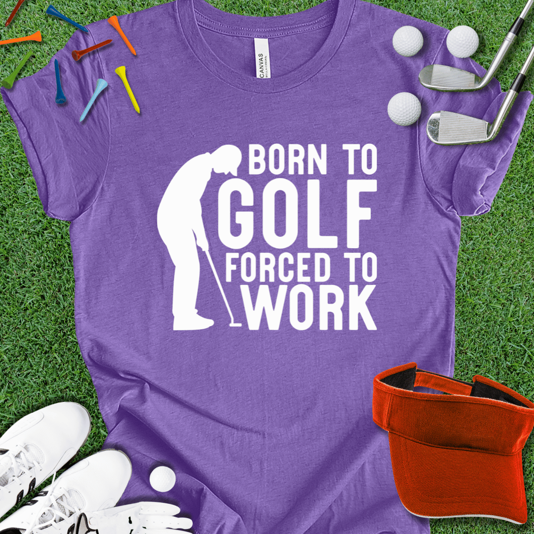 Born To Golf Wht T-Shirt