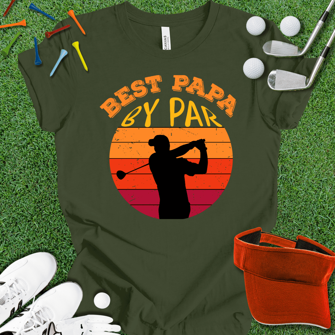 Best Papa By Par Alt T-Shirt