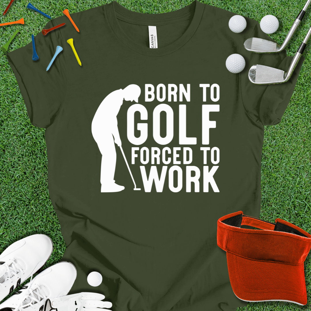 Born To Golf Wht T-Shirt