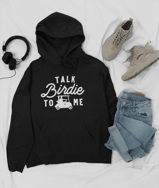 Talk Birdie to Me Graphic Golf Hooded Sweatshirt Hoodie