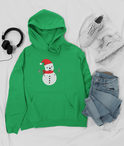 Golf Ball Snowman Hooded Sweatshirt Hoodie